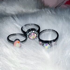 Northern Lights ring set
